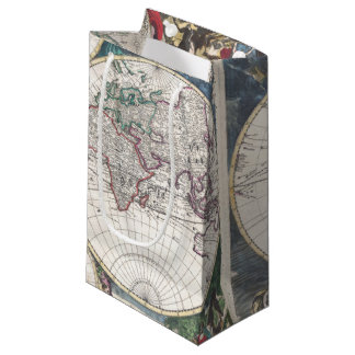 Vintage World Map Gift Bags | Zazzle