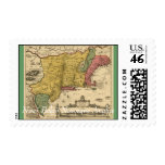 1685 Map: New Belgium, The New World, New England Postage