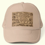 1688 Greece / Greek Peloponnesian Map hats