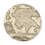 1688 Greece / Greek Peloponnesian Map Magnets