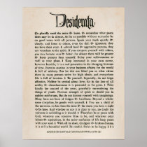 1692 - Desiderata Print
