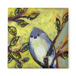 16 Birds, No 12 - Square Magnet magnets