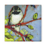 16 Birds, No 16 - Square Magnet magnets