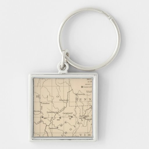 16 Center of population 17901900 Keychain
