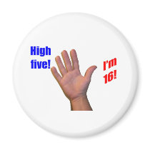 16 High Five! Refrigerator Magnets