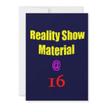 16 Reality Show Material Personalized Announcements