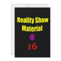 16 Reality Show Material Personalized Announcement