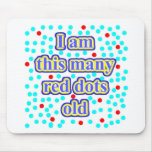 16 Red Dots Old Mouse Pads