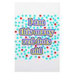 16 Red Dots Old Stationery Paper