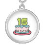 16 Year Old Birthday Cake Necklace