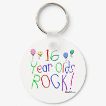 16 Year Olds Rock ! keychains by BirthdaysRock 16 Year Olds Rock ! keychains