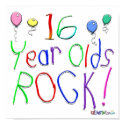 16 Year Olds Rock ! posters