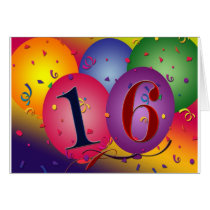 16 Years Old! Greeting Cards