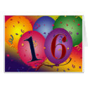 16 Years Old! cards