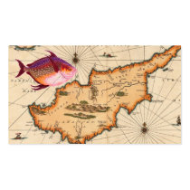 16th/17th Century Nautical Map Business Card