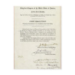 16th Amendment of the United States Constitution Postcard