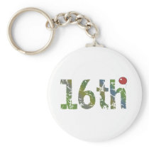 16th Birthday Balloon Gifts Keychain