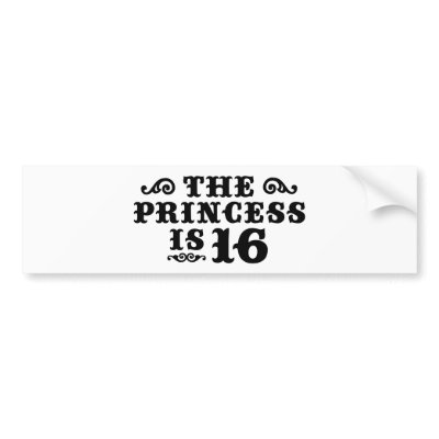 16th Birthday Bumper Sticker by magarmor