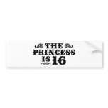 16th Birthday Bumper Sticker