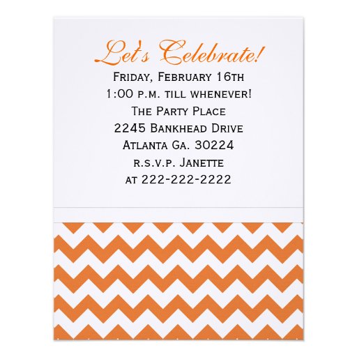 16th Birthday Chevron Print: O &W Party Invitation