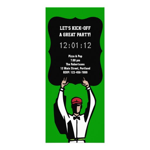 16th Birthday Football Party Invitation - Kick Off