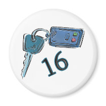 16th Birthday Keys Gifts Refrigerator Magnet