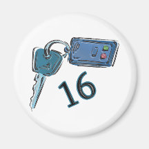 16th Birthday Keys Gifts Refrigerator Magnet