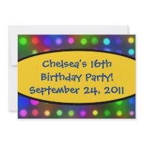 16th Birthday Party Invitation