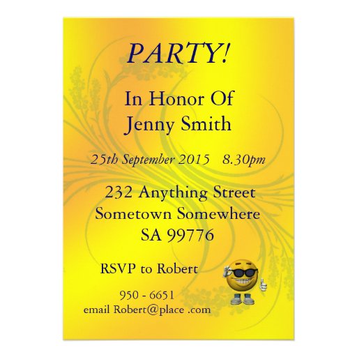 16th birthday party invitation