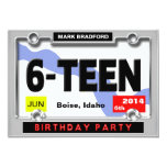16th BIRTHDAY PARTY INVITATION - LICENSE PLATE