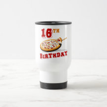 16th Birthday Pizza Party Coffee Mugs