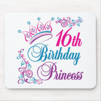 16th Birthday Princess Mouse Mats