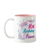 16th Birthday Princess Coffee Mug