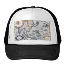 16th Century Map of South East Asia and Indonesia Trucker Hats
