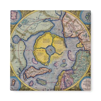 16th Century Mercator North Pole Map magnet