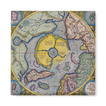 16th Century Mercator North Pole Map magnets