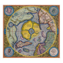 16th Century Mercator North Pole Map - Poster posters