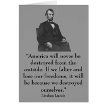 16th President Abraham Lincoln Cards