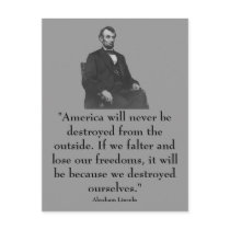 16th President Abraham Lincoln postcards