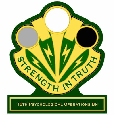 16th Psychological Operations Battalion DUI Cut Outs by a2zgraphicsworks