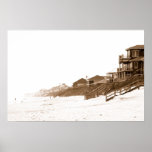 16x24 Sephia Print Of Florida Beach