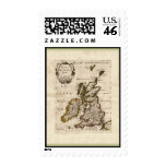 1700 Nicolas Fils Sanson Map: Isles Britanniques Postage Stamps