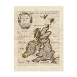 1700 Nicolas Fils Sanson Map: Isles Britanniques Postcards