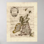 1700 Nicolas Fils Sanson Map: Isles Britanniques Print