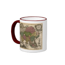 1700's Map of Asia Coffee Mug