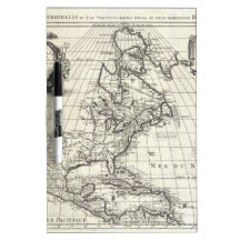 1708 De LIsle Map of North America Covens and Mo Dry-Erase Board
