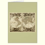 1708 Jean Baptiste Nolin World Map cards
