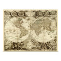 1708 Jean Baptiste Nolin World Map posters