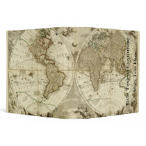 1708 World Map by Jean Baptiste Nolin Binder