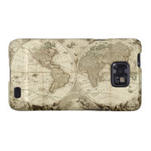1708 World Map by Jean Baptiste Nolin Samsung Galaxy Case
